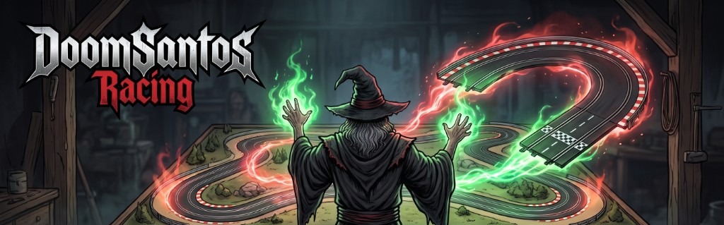 DoomSantos Racing — wizard forging a race track